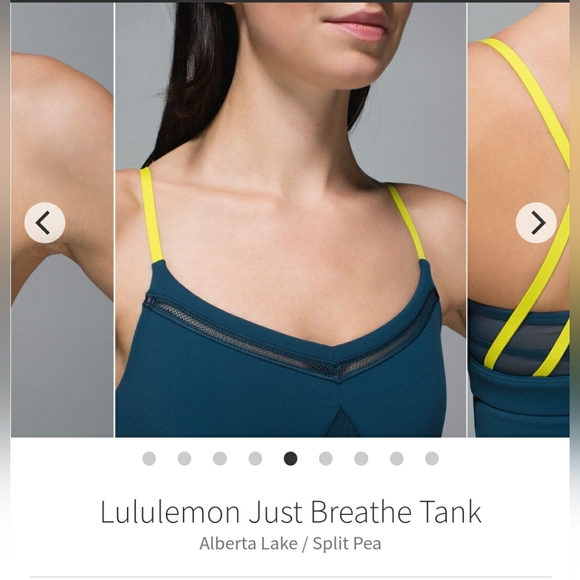 Lululemon Just Breathe Tank Alberta Lake sz-8 - Picture 9 of 11